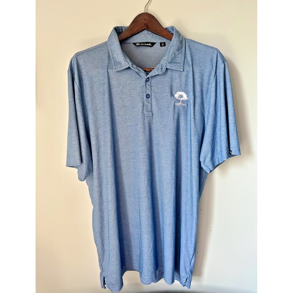 Travis Mathew Other - Travis Mathew 3XL Polo Shirt Light Blue Short Sleeve Mens Golf Collared Top